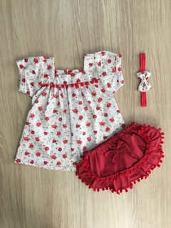 Vestido Pompom Sarah com Tiara