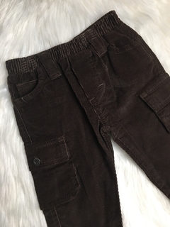 Calça Veludo Marrom - M - comprar online