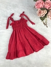 Vestido Candy Vermelho - G, 1 ano e 2 anos
