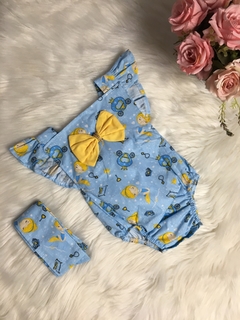 Banho de Sol com Turbante Cinderela - 0 a 6 meses