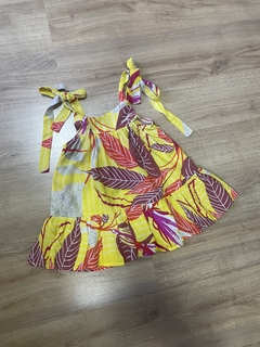Vestido e Bata Amarelo - M, G e 1 ano