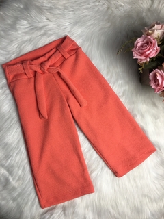 Calça Pantacourt Salmão - 6 anos