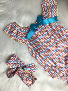 Romper Chevron com Laço - G - comprar online