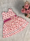 Vestido Flamingo Rosa - G (6 a 9 meses)