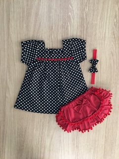 Vestido Pompom Helena com Tiara