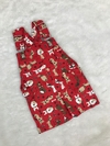Jardineira Cachorrinhos Vermelho - M (3 a 6 meses)