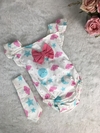 Banho de Sol com Turbante Luar Rosa e Azul - 0 a 6 meses