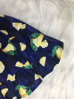 Vestido Candy Limão Azul Marinho com Tiara - comprar online