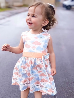 Vestido Nuvem Salmão com Tiara - comprar online