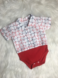 Body Social Vermelho e Azul