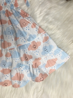 Vestido Candy Nuvem Salmão com Tiara na internet