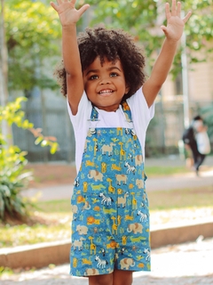 Jardineira Safari Azul Jeans - comprar online