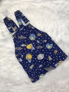 Jardineira Astronauta Azul Marinho - comprar online