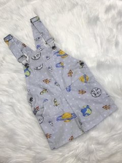 Jardineira Astronauta Cinza