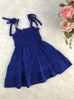 Vestido Candy Azul Royal - 1 ano