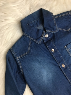 Camisa Social Jeans Manga Longa - 2 anos - comprar online