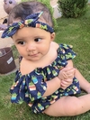 Ciganinha Cactos com Turbante - GG (1 a 2 anos)