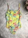 Maiô Flamingo Amarelo - 6 e 8 anos