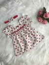 Vestido Pompom Sara com Tiara - M