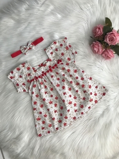 Vestido Pompom Sara com Tiara - M