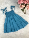 Vestido Candy Azul Jade - G e 1 ano