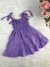 Vestido Candy Lavanda - G, 1 ano e 2 anos