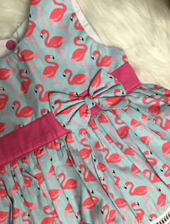 Vestido Flamingo Azul M e G - comprar online