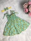 Vestido Candy Bananinhas com Tiara