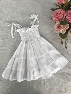 Vestido Candy Branco - G e 1 ano