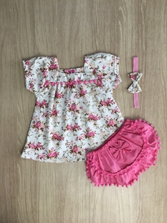Vestido Pompom Leticia com Tiara