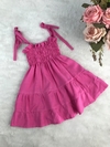 Vestido Candy Rosa - G, 1 ano e 2 anos
