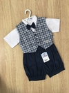 Conjunto Azul Marinho Masculino Completo - 6 a 9 meses