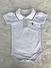 Polobody Branca (Gola com Listra) Polo Ralph Lauren - P