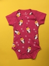 Body Mini Pinguins Rosa Escuro