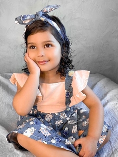 Romper Ovelhinhas Jeans com Turbante - comprar online