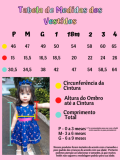 Vestido Floresta Encantada Azul Marinho e Rosa com Tiara