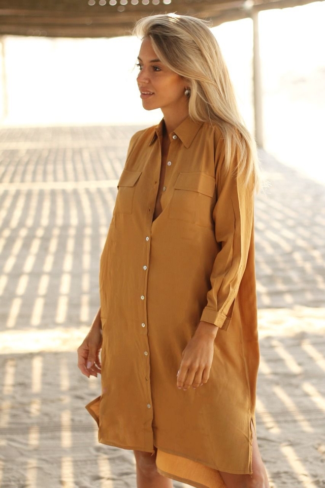 Maxi Camisa Eve - Lisa Camel thumbnail 2