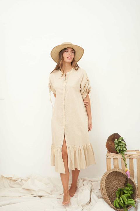 VESTIDO CATALINA - LINO ARENA