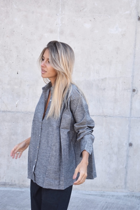 CAMISA BÁRBARA - LINO GRIS