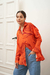 CAMISA JUANI - AGAPANTHUS NARANJA - Mila Chemin