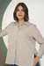 CAMISA PIA - RAYAS CAMEL - tienda online