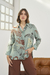 CAMISA PIA - PRINT AQUA - comprar online
