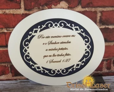 Moldura em MDF 3MM Branco Modelo I Samuel1:27 - MODELO P068 - comprar online