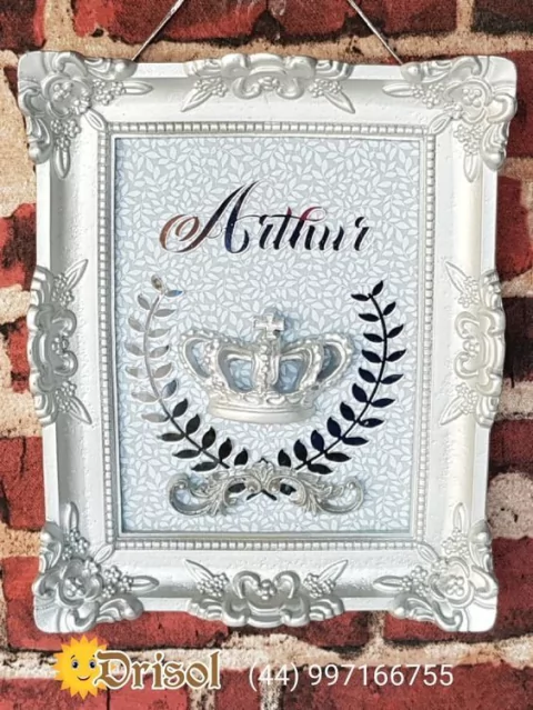 Moldura em RESINA Modelo Arthur com Coroa em Resina P054 - comprar online