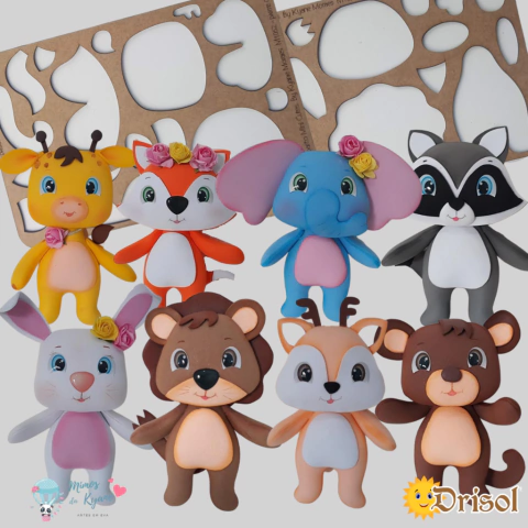 M1032 - Mini Cutes By Kyane Moraes - Gabarito em MDF