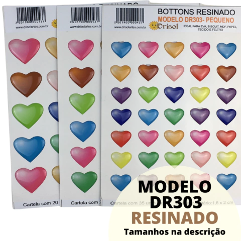 DR303 - BOTTONS CORAÇÕES CARINHOSOS - comprar online