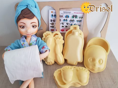 TM03 - Kit Boneca G - Modeladores Termoplásticos
