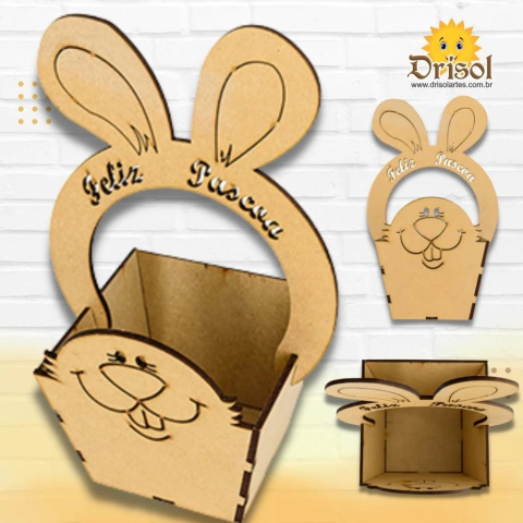 Cestinha n°03 Coelho- Com 5 unidades