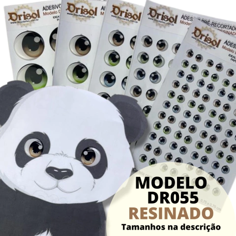 DR55 - ADESIVOS DE OLHOS RESINADOS - Drisol Artes