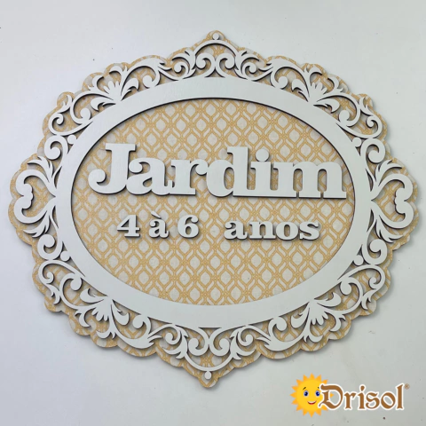 PL002 - Placas decoradas para portas. - Drisol Artes